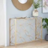 Contemporary Metal Console Table Gold - Olivia & May -HOMCOM Shop GUEST b581e7c3 efcf 4262 8b03 e9c4a92fc281