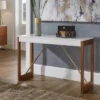 Luna Two Toned High Gloss Finish Sofa Table White/Walnut - Inspire Q -HOMCOM Shop GUEST b5c0c958 e465 4b96 9e9e 2ca9508c316d