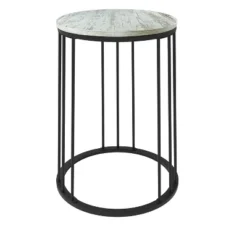 Frana Anti-Rust Multi-Purpose End Table With Rubber Foot Pads -HOMCOM Shop GUEST b6023d44 551c 4704 a0ff 87d8ad5f6ae0