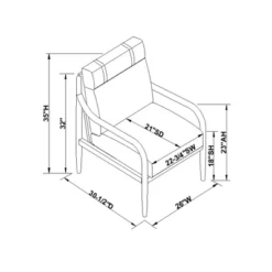 Boucle Upholstered Wood Accent Arm Chair - Hearth & Hand™ With Magnolia -HOMCOM Shop GUEST b7065fb7 c0b2 456b aa76 d46c47bf0d3c