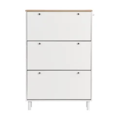 Narrow Design Shoe Cabinet With 3 Flip Drawers, 3 Hooks And Adjustable Panels - ModernLuxe 15 Narrow Design Shoe Cabinet With 3 Flip Drawers, 3 Hooks And Adjustable Panels - ModernLuxe -HOMCOM Shop GUEST b7c58c2f ea89 45d5 b169 d7ab27075a34
