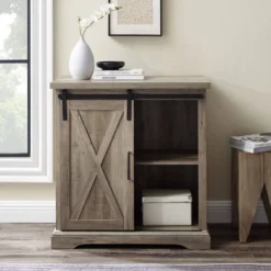 Tertia Industrial Accent Cabinet With Sliding X Barn Door - Saracina Home 18 Tertia Industrial Accent Cabinet With Sliding X Barn Door - Saracina Home -HOMCOM Shop GUEST b7d39999 32d5 4c0e 8ba6 0546c6b2fcec