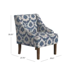 Classic Swoop Arm Chair Ikat Medallion Print - HomePop -HOMCOM Shop GUEST b86ffbca dd0a 48f6 a5f4 e92f8b09ba57