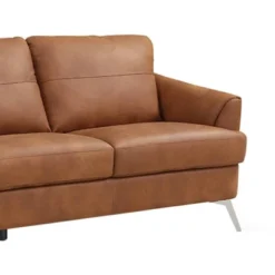 81" Safi Sofa Cappuccino Leather - Acme Furniture -HOMCOM Shop GUEST ba2cf691 2364 44bd 8e5b eca15af07af9
