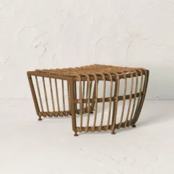 Topanga Club Chair With Ottoman - Blue/Brown - Opalhouse™ Designed With Jungalow™ -HOMCOM Shop GUEST bb0fc57f 6257 4edf bee0 36cd1ab7978e