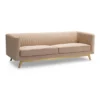 Modern Velvet Sofa Beige - Armen Living