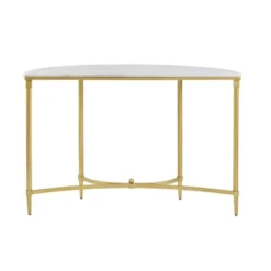 Bordeaux Console Table White/Gold -HOMCOM Shop GUEST bbbb0c33 d0f4 4b16 8953 548ae699b3ca