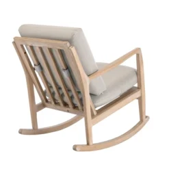 Solid Wood Rocking Chair Upholstered In Linen Fabric, Beige - ModernLuxe 15 Solid Wood Rocking Chair Upholstered In Linen Fabric, Beige - ModernLuxe -HOMCOM Shop GUEST bc236ef2 9233 4885 abb4 9a65c0fa4c91