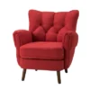 Dittmar Mid Century Club Chair With Wingback And Button-tufted Design | ARTFUL LIVING DESIGN