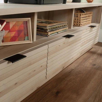 Harvey Park 3 Drawer Credenza TV Stand For TVs Up To70" Pacific Maple - Sauder 5 Harvey Park 3 Drawer Credenza TV Stand For TVs Up To70" Pacific Maple - Sauder - Image 3