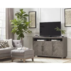 Palisades Deluxe Console TV Stand For TVs Up To 60" Gray - Martin Furniture -HOMCOM Shop GUEST bd0643f4 74c7 4592 87ce ab3a28cc4a59