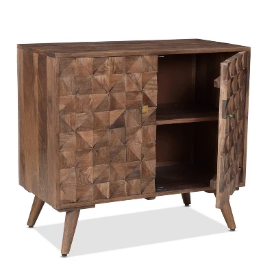 Veneto Accent Cabinet Walnut - Steve Silver Co. 5 Veneto Accent Cabinet Walnut - Steve Silver Co. - Image 3
