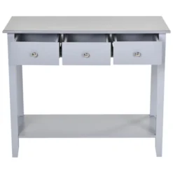 HOMCOM Console Table Industrial Desk With Drawer Bottom Shelf & Large Tabletop For Entryway Or Living Room -HOMCOM Shop GUEST bda0658b 71e8 404a a887 d6b05450aad9