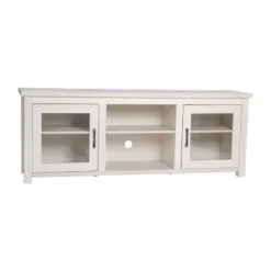 Emma And Oliver TV Stand For Up To 80" TV's - 65" Media Console With Classic Full Glass Doors & 3 Adjustable Shelves -HOMCOM Shop GUEST bec42fcd 87a1 4413 a262 2db2ef04d34e