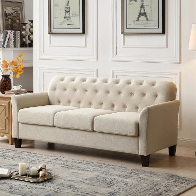 Hilda 73"Wide Living Room Sofa With Flared Arms | ARTFUL LIVING DESIGN 14 Hilda 73"Wide Living Room Sofa With Flared Arms | ARTFUL LIVING DESIGN - Image 12