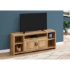 Modern Farmhouse Wood Look 2 Door 5 Shelf TV Stand For TVs Up To 60" Gold/Pine - EveryRoom 1 Modern Farmhouse Wood Look 2 Door 5 Shelf TV Stand For TVs Up To 60" Gold/Pine - EveryRoom -HOMCOM Shop GUEST c0f1cc5a 4df2 4ec5 af89 1ef60e7f3c83