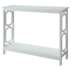 Omega Console Table With Shelf - Breighton Home -HOMCOM Shop GUEST c11537a7 7906 4620 a8a0 df912b052246