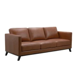Woodstock Mid-Century Top Grain Leather Sofa - Abbyson Living -HOMCOM Shop GUEST c11cdb45 b53c 48b7 9fc4 6ff7f3c0e3e6