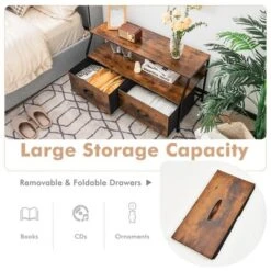 Costway Dresser TV Stand Media Console Table Organizer W/2 Storage Drawer & Open Shelves 15 Costway Dresser TV Stand Media Console Table Organizer W/2 Storage Drawer & Open Shelves -HOMCOM Shop GUEST c141f6ba 405f 4da7 b9dc d5aef6a88eaa