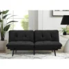 Finley Convertible Futon Sofa Bed Black - Serta 1 Finley Convertible Futon Sofa Bed Black - Serta -HOMCOM Shop GUEST c231ca29 4933 4b59 978e 1a7af7466c54
