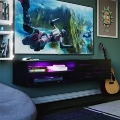 Glitch Floating TV Stand For TVs Up To 60" - NTENSE