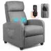 Recliner Massage Chair, Ergonomic Adjustable Single Sofa With Padded Seat Grey -HOMCOM Shop GUEST c40f79e5 097d 4431 b4a5 e8dfc78966fe