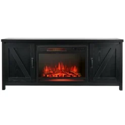 Costway 59'' Fireplace TV Stand W/ 25'' 1350W Electric Fireplace Heater Remote Control -HOMCOM Shop GUEST c4586102 0dba 40c1 a191 8e4fab1c7b9a