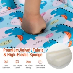 Costway 2-in-1 Convertible Kids Sofa To Lounger Flip-Out Chair W/Storage Pocket -HOMCOM Shop GUEST c473560b 570f 4dbd 8a10 04a2ffd7b962