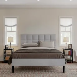 Hastings Home End Table With Two Shelves, X-Leg Design, And Wooden Stand, Black -HOMCOM Shop GUEST c4eeb17f d1d9 47ce 889b 769458127301