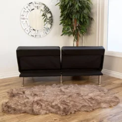 Mackenzie Leather Convertible Sofa - Abbyson Living -HOMCOM Shop GUEST c5529afb 1fa9 4d17 af60 5e1bbafbadd3