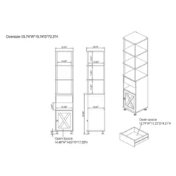 2pc Clander TV Stand And Bookcase Tower Set Vintage Gray Oak - HOMES: Inside + Out 35 2pc Clander TV Stand And Bookcase Tower Set Vintage Gray Oak - HOMES: Inside + Out -HOMCOM Shop GUEST c5af8e16 b2f7 494f a43e 0fea2197c797