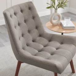 Serena Tufted Accent Chair - Linon -HOMCOM Shop GUEST c6074b47 6517 44a3 9803 5f4854725391