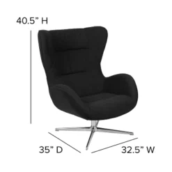 Merrick Lane Ergonomic High-Back Lounge Chair 360° Swivel Accent Chair Side Chair With 4 Star Alloy Base 29 Merrick Lane Ergonomic High-Back Lounge Chair 360° Swivel Accent Chair Side Chair With 4 Star Alloy Base -HOMCOM Shop GUEST c65a5900 2c95 4c89 80dd 9d67071df171