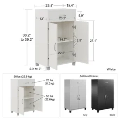 RealRooms Basin 24" Base Storage Cabinet -HOMCOM Shop GUEST c6c758ac 0212 48a2 b661 93397f134403