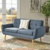 Josephine Mid-Century Modern Petite Sofa - Christopher Knight Home -HOMCOM Shop GUEST c77a32f8 511b 449c 80a4 65448860c88b