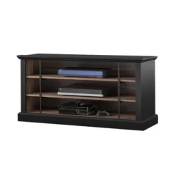 Hoffman Rustic TV Stand For TVs Up To 50" Black And Walnut - Room & Joy -HOMCOM Shop GUEST c7c1a01a db00 45ae b9cb 09b3d62cbfba