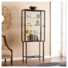 Southern Enterprises Storage Cabinet With Sliding Doors Black - Aiden Lane 1 Southern Enterprises Storage Cabinet With Sliding Doors Black - Aiden Lane -HOMCOM Shop GUEST c85b32cb d115 424c acb5 22b2f691939e