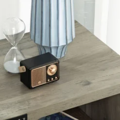 HOMCOM Farmhouse Side Table With 1 Drawer, 1 Open Shelf And Tabletop For Living Room, Set Of 2, Gray Oak 10 HOMCOM Farmhouse Side Table With 1 Drawer, 1 Open Shelf And Tabletop For Living Room, Set Of 2, Gray Oak -HOMCOM Shop GUEST c8b23572 7d0c 4521 bd6e 863df43601c1