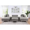 Elmhurst U Shaped Deep Button Tufted Sectional With Ottoman - HOMES: Inside + Out 2 Elmhurst U Shaped Deep Button Tufted Sectional With Ottoman - HOMES: Inside + Out -HOMCOM Shop GUEST c95a5a52 4df7 4f07 b647 61a765822608