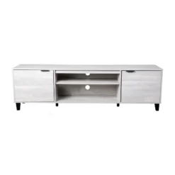 Flash Furniture Nelson 70" Mid Century Modern TV Stand For Up To 60" TV's With Adjustable Shelves And Dual Storage Compartments, Gray -HOMCOM Shop GUEST c9a07d15 b2dd 4e73 a933 ac7942d92a9e