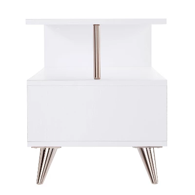 Sartan Low Profile TV Stand For TVs Up To 37" White - Aiden Lane 3 Sartan Low Profile TV Stand For TVs Up To 37" White - Aiden Lane