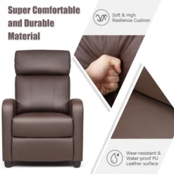 Recliner Massage Chair, Ergonomic Adjustable Single Sofa With Padded Seat BlackBrownGray 16 Recliner Massage Chair, Ergonomic Adjustable Single Sofa With Padded Seat BlackBrownGray -HOMCOM Shop GUEST cb591aa3 6537 41bb a6e5 cbaff6752b6b