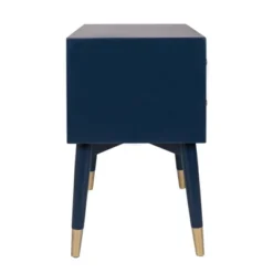 Knox 2 Drawer Side Table With Brass Accents - East At Main -HOMCOM Shop GUEST cb886573 81f4 4faf 8208 77985b630dc6