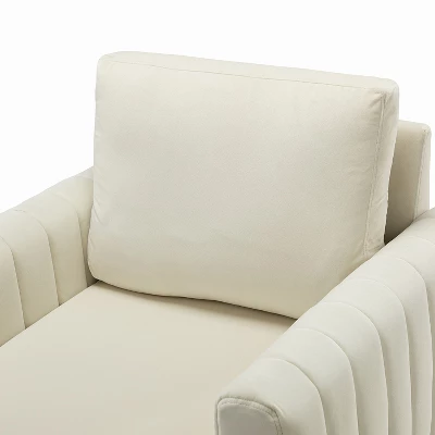 Iapygia Contemporary Tufted Wooden Upholstered Club Chair With Metal Legs For Bedroom And Living Room Club Chair | ARTFUL LIVING DESIGN 8 Iapygia Contemporary Tufted Wooden Upholstered Club Chair With Metal Legs For Bedroom And Living Room Club Chair | ARTFUL LIVING DESIGN - Image 6