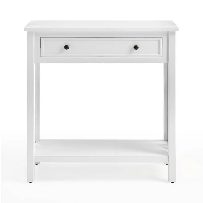 Arcadia Acacia Wood Round Wedge Tables White - Alaterre Furniture 7 Arcadia Acacia Wood Round Wedge Tables White - Alaterre Furniture - Image 5