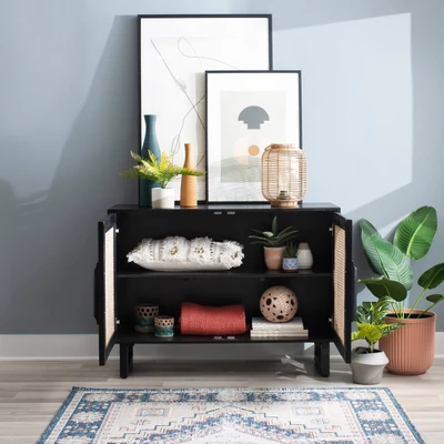 Leilani Cane Console Table - Powell 12 Leilani Cane Console Table - Powell - Image 10