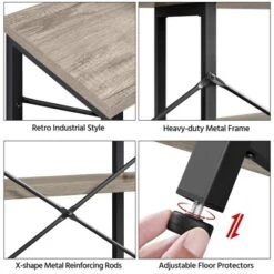 Yaheetech 3 Tiers Wood Console Table Industrial Sofa Table 13 Yaheetech 3 Tiers Wood Console Table Industrial Sofa Table -HOMCOM Shop GUEST d140d24b 44aa 4892 84a4 ed33857054ac