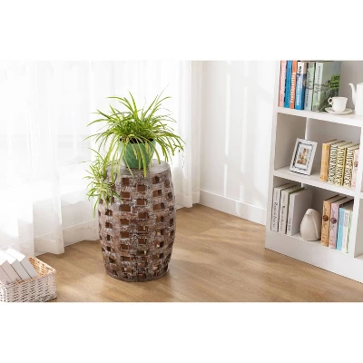 26" Hampton Side Table Weathered Walnut - Boraam 8 26" Hampton Side Table Weathered Walnut - Boraam - Image 6