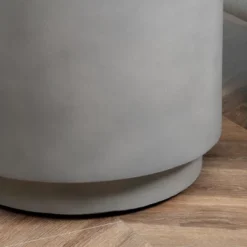 HOMCOM Lightweight Accent Table With Concrete Finish, Round Side Table With 4 Adjustable Feet For Indoor, Outdoor, Light Gray -HOMCOM Shop GUEST d15e90f2 edea 4911 9f47 d09363bce6da