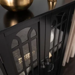 Monsaro Media Cabinet Black - Aiden Lane